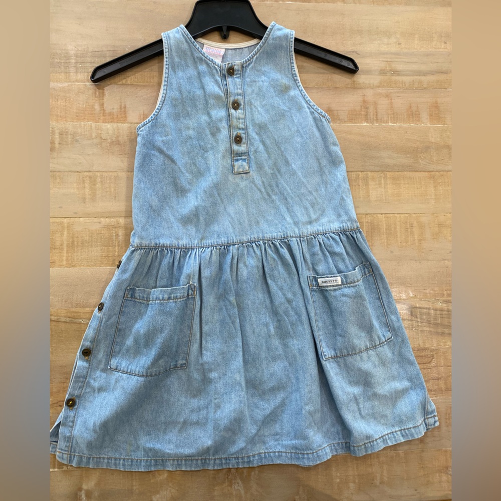 Baby GUESS by Georges Marciano vintage toddler girls jeans denim dress